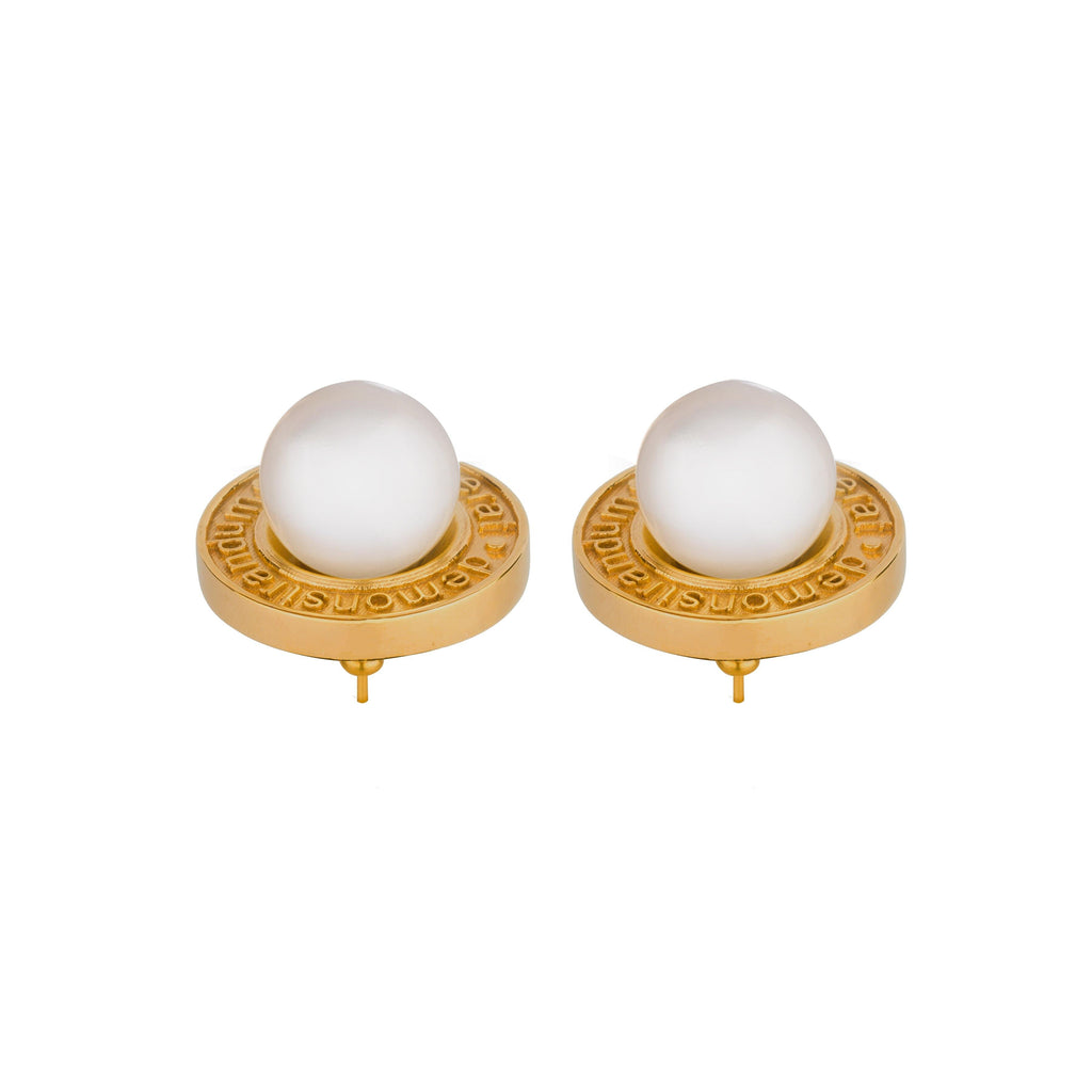 QED Pearl Earrings GOLD - QUOD