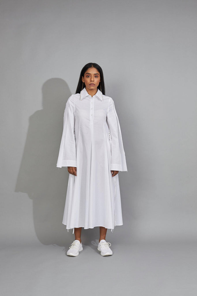 CLASSIC SHIRT DRESS WHITE - QUOD