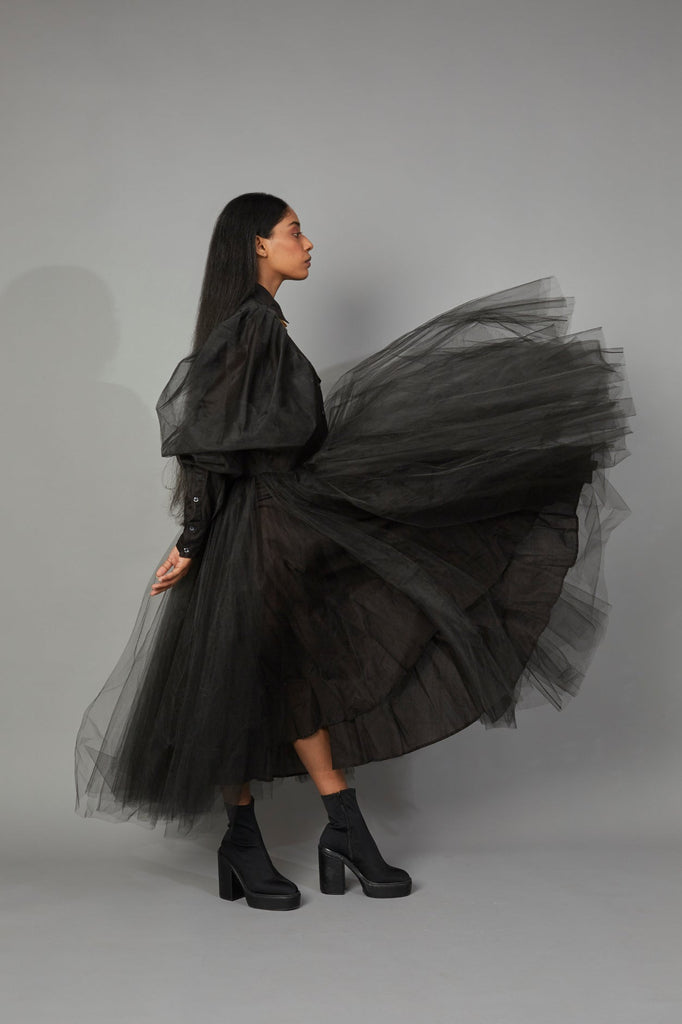 WOLF WING TULLE DRESS - QUOD