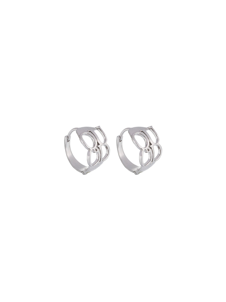 QUOD ICON EARRINGS SILVER - QUOD